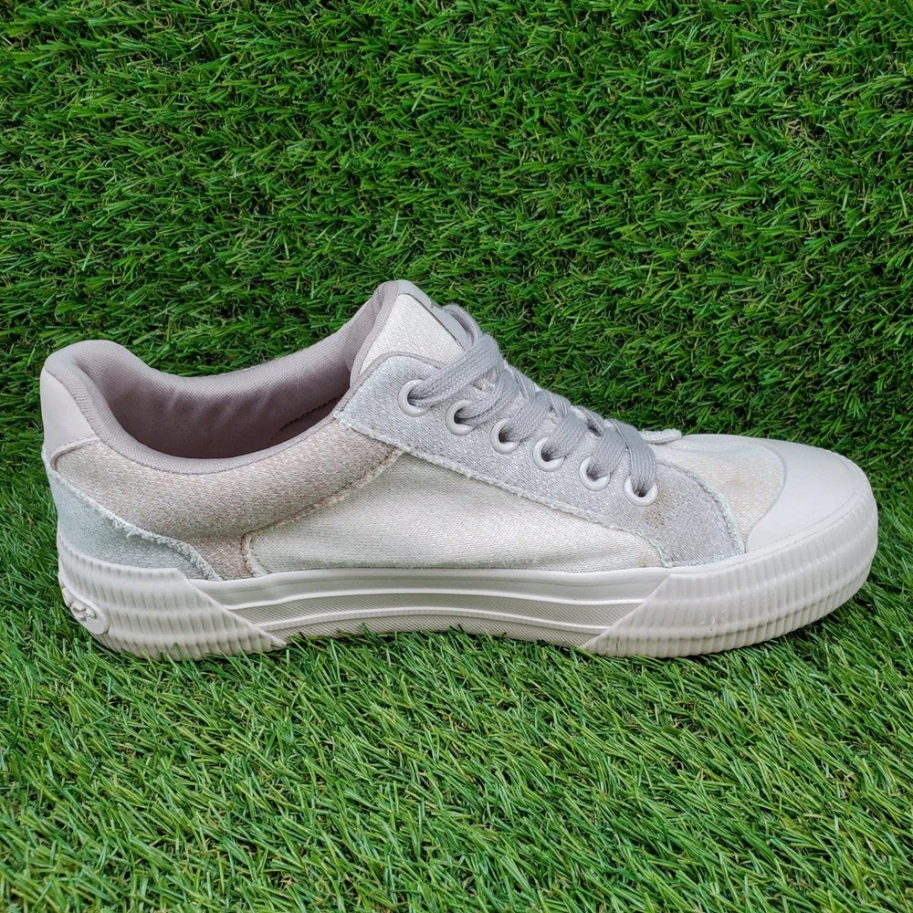 Rocket Dog Cheery SIZE 6.5 Women's Casual Low Top Comfort Sneakers Beige Gray